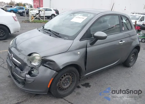 2012 Fiat 500 Pop z USA, uszkodzony, nr VIN 3C3CFFAR5CT108833